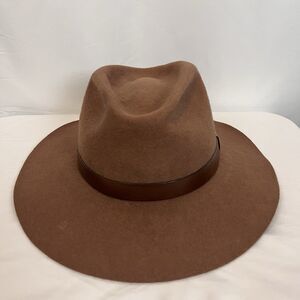 Broner Autumn Wool Outback Hat | Crushable Water Repellent Made in USA Brown Med